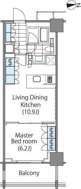 コンフォリア新宿イーストサイドタワーの間取り