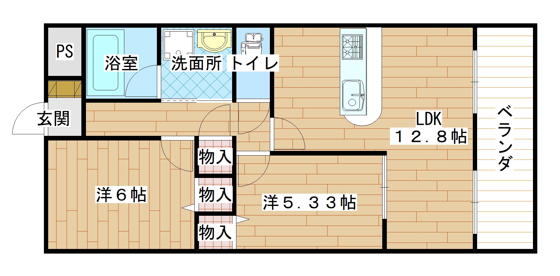 グランヴェール青山A棟の間取り