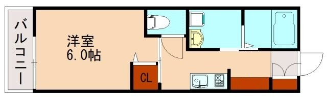 福岡市南区若久のアパートの間取り