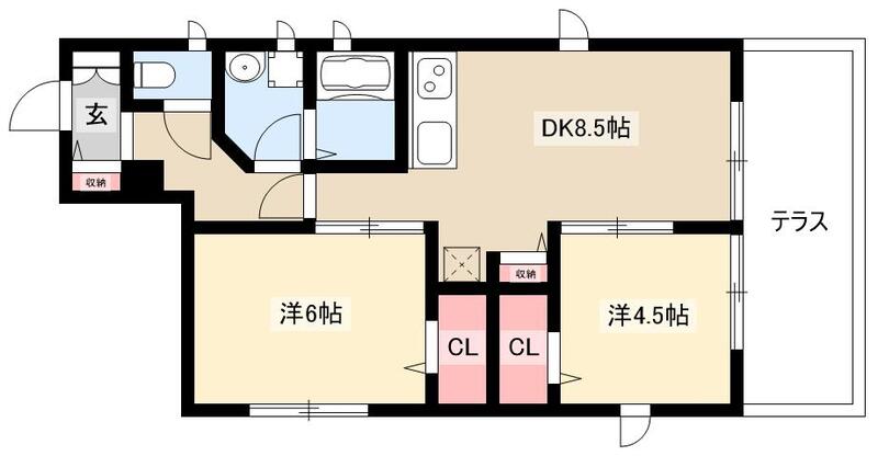 トラペツィオの間取り