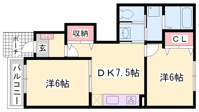 シャンティ・アイ壱番館の間取り