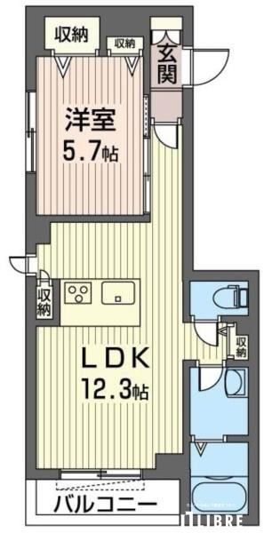 立川市高松町のマンションの間取り