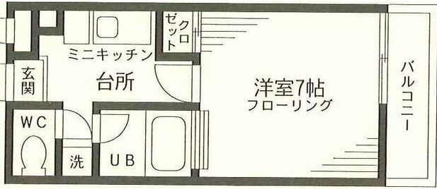 町田市南成瀬のアパートの間取り