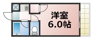 大阪市生野区新今里のマンションの間取り