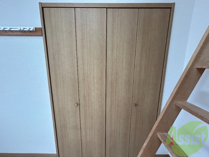 収納　クローゼット。荷物がたくさんあっても問題ないですね。