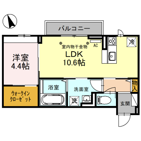 イルグラン　フルールの間取り