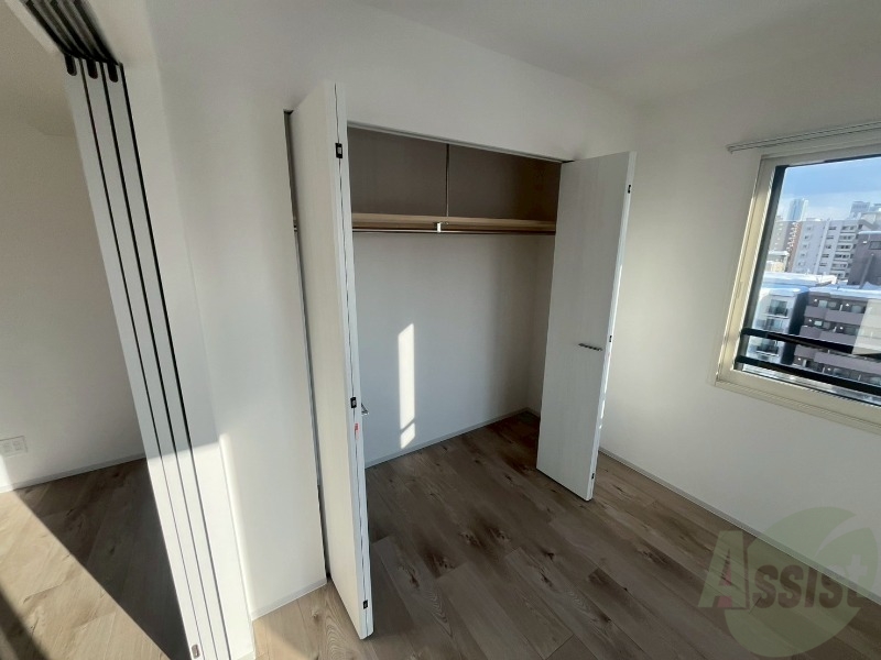 収納　洋室にはクローゼットがあるのですっきり片付きそうです。