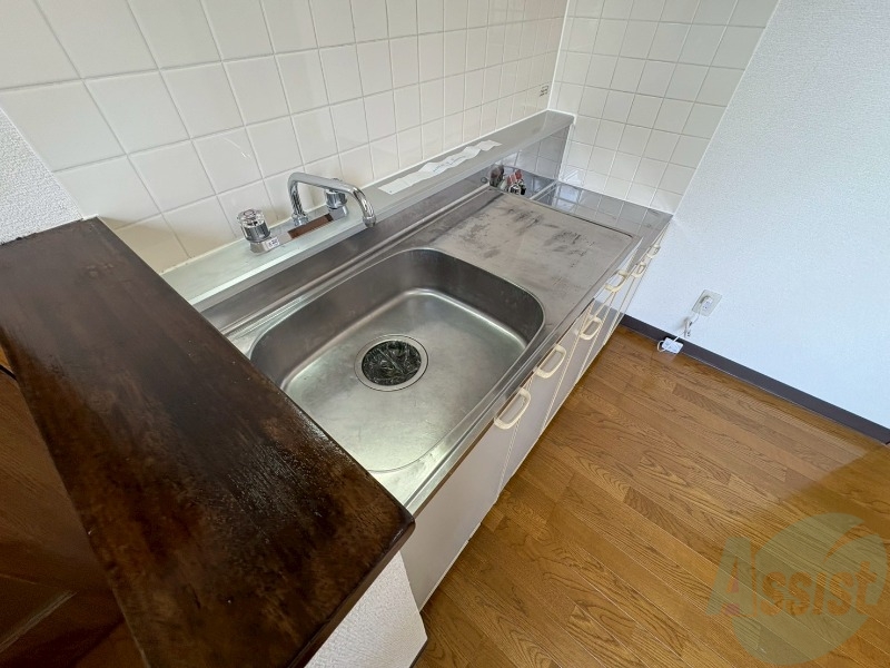 キッチン　清潔感がありお洒落なキッチンになっていました！