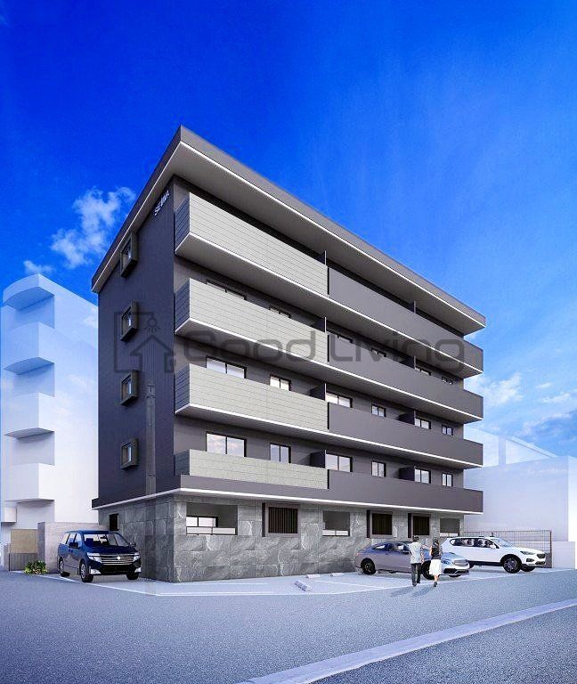 建物外観　新築マンション建設中