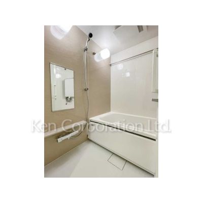 バス・シャワールーム　同タイプ2階のお部屋を撮影。仕様が異なることがあります。