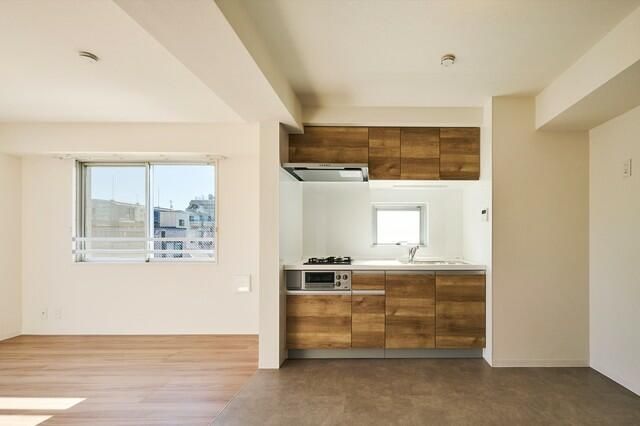 キッチン　コンパクトなキッチンで掃除もラクラク