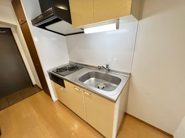 キッチン　室内洗濯置き場