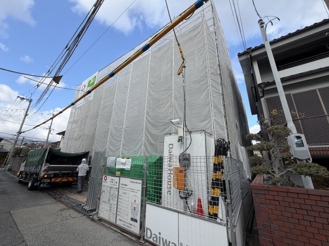 建物外観　建設中