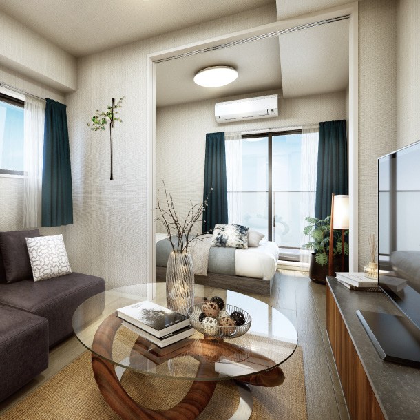 居室・リビング　※イメージパース・完成予想図となります。