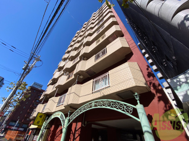 建物外観　札幌市中央区南５条西「ドミ１８ロイヤル」