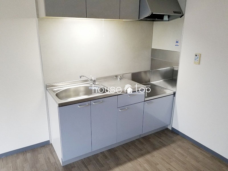 キッチン　2口ガスコンロ設置可能！調理スペースの広いキッチン♪