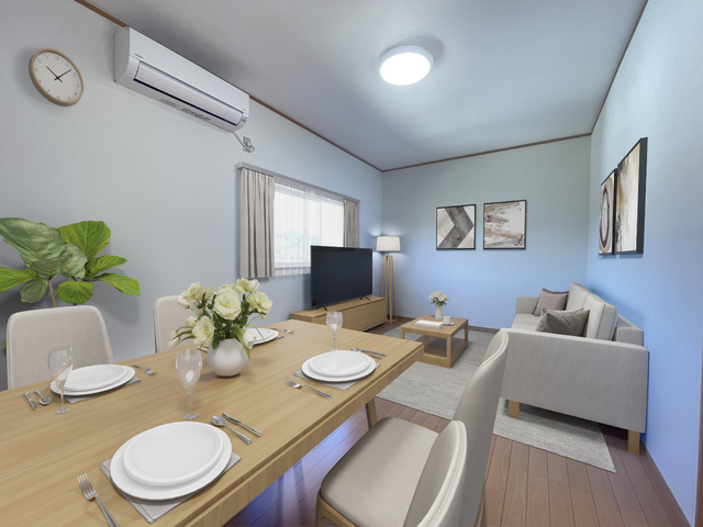 居室・リビング　家具はＣＧで作成したイメージです