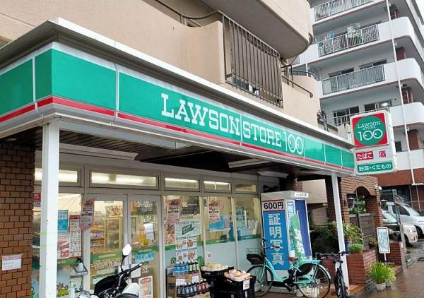 コンビニ　ローソンストア100長田菅原通店（コンビニ）まで56m