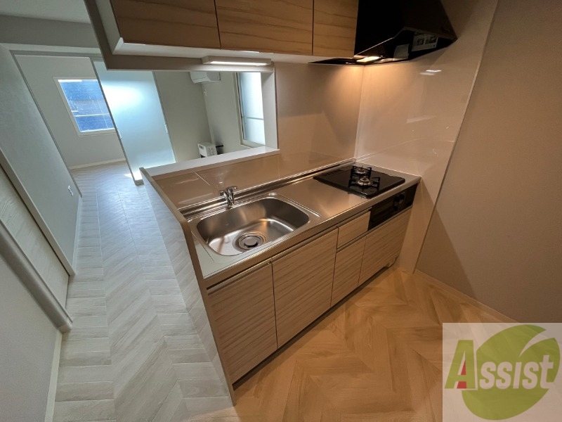 キッチン　２口システムキッチンなので、すぐお料理に使えます！