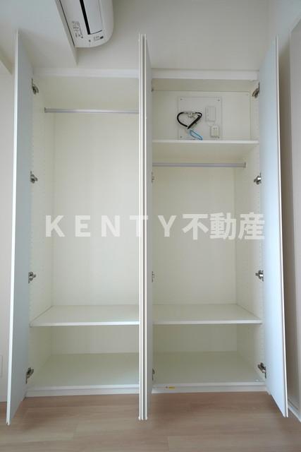 収納　たっぷりとした収納スペースです