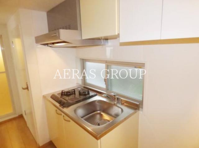 キッチン　コンパクトなキッチンで掃除もラクラク