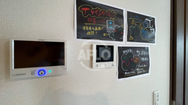 セキュリティ　フェリシア東田辺　モニター付きインターフォン