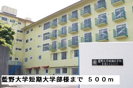 大学・短大　藍野大学短期大学部様（大学・短大）まで500m