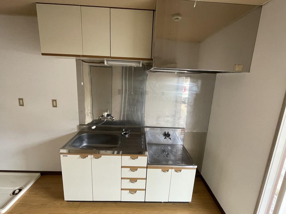 キッチン　２口ガスコンロ設置可能
