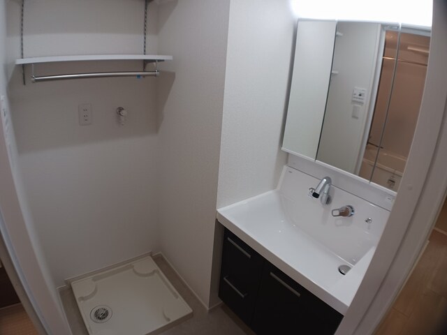 洗面設備　現在建築中の為、同じ施工会社様のイメージ写真となります。現状
