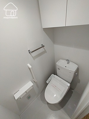 トイレ　トイレの雑多なものを隠せるのもうれしいです