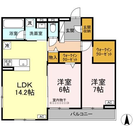 D-Crinum共栄町の間取り写真