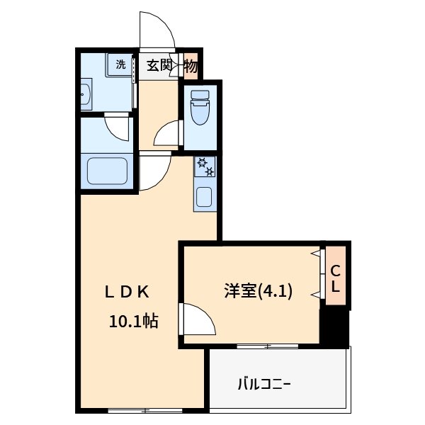 La Cezanne Tokiwaの間取り写真