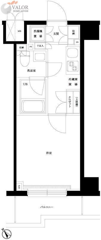 ＪＲ南武線 尻手駅 徒歩9分 11階建 築11年の間取り写真