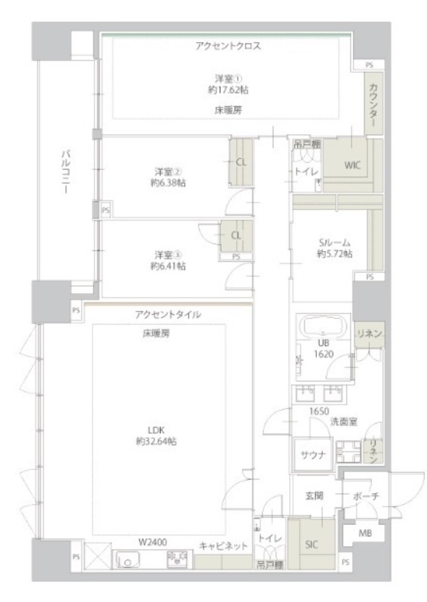 プレジオ谷町の間取り写真