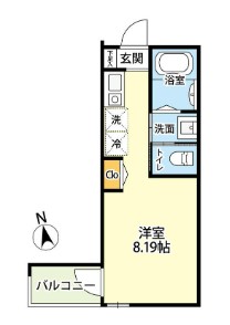東武伊勢崎線 五反野駅 徒歩9分 3階建 築9年の間取り写真