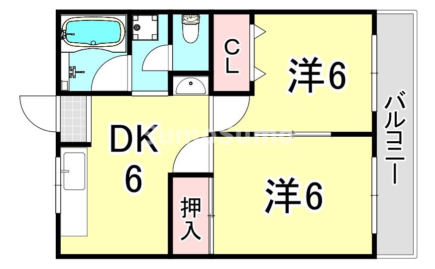 マンションフローラの間取り写真
