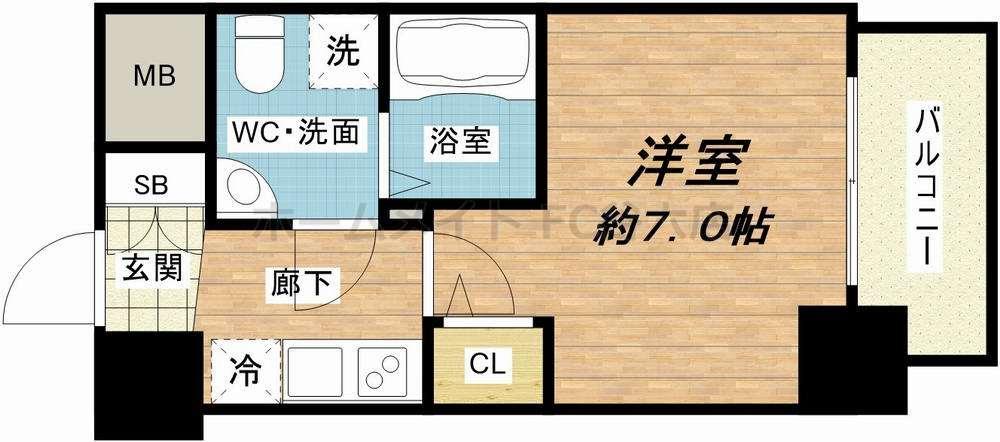 アドバンス心斎橋ラシュレの間取り写真