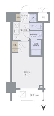 プレスタイル菊川の間取り写真