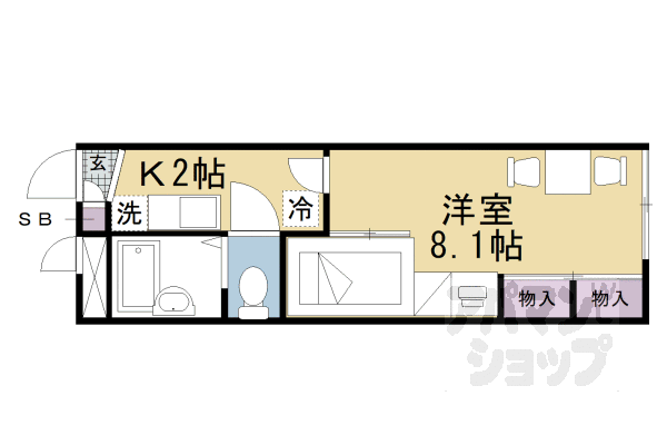 レオパレスTomoNaIIの間取り写真