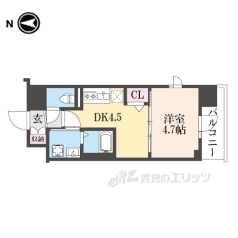 プラシード京都の間取り写真