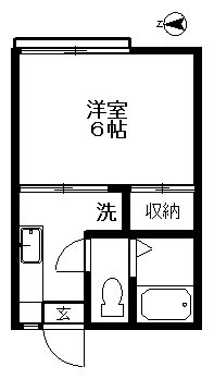 世田谷区桜上水のアパートの間取り