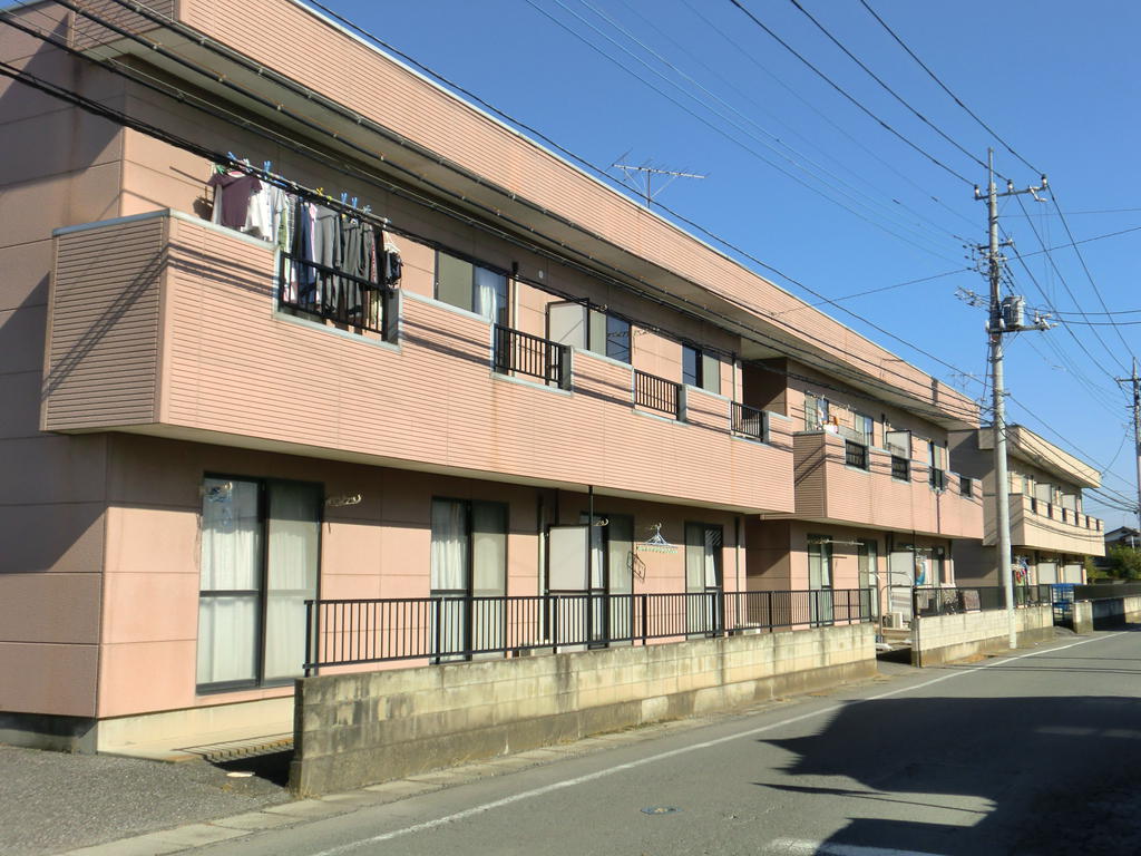 太田市新田小金井町のアパートの建物外観