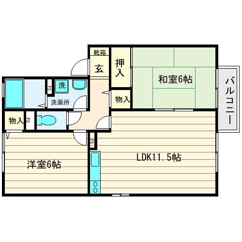 オークヴィレッジの間取り