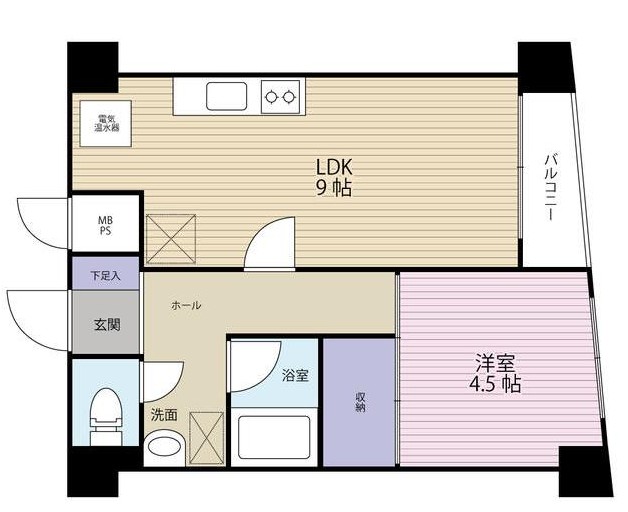 横浜市保土ケ谷区岩井町のマンションの間取り