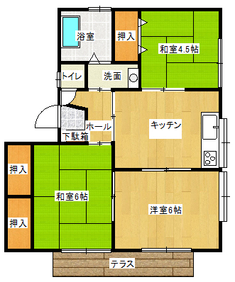 パールハイツの間取り