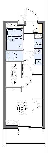 レオパレス青嶺７－１の間取り