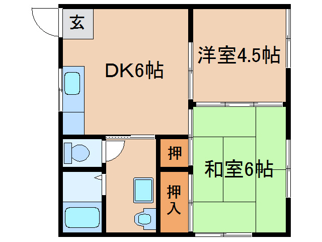 ハイツHIROTOIIの間取り