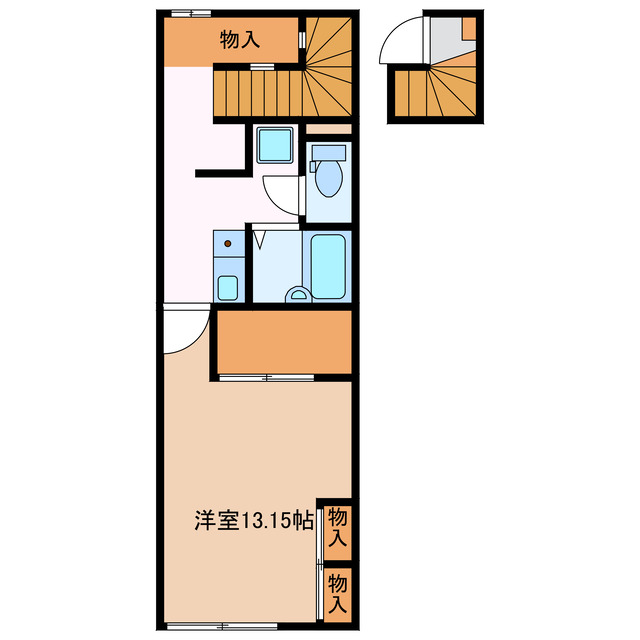 【鈴鹿市一ノ宮町のアパートの間取り】