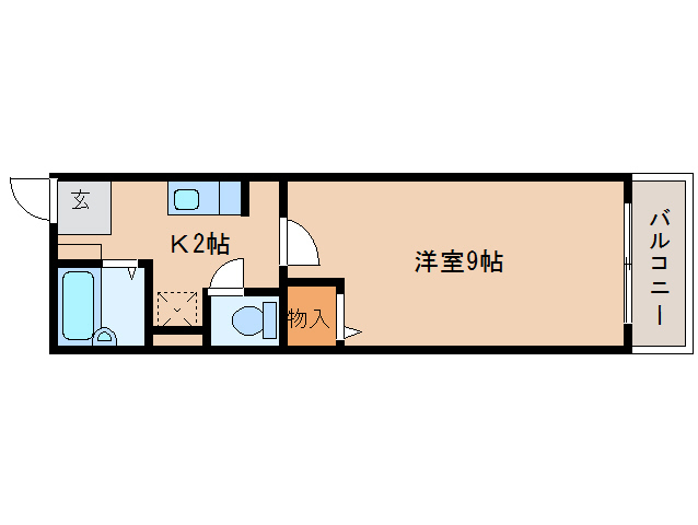 橿原市木原町のマンションの間取り