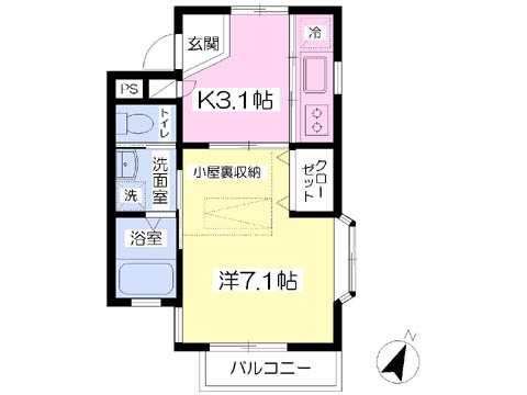 リバティ　定塚の間取り